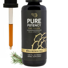 Load image into Gallery viewer, Surthrival: Pine Pollen Pure Potency Extract (1.69 fl oz), Increased Stamina, Hormone Balance, Energy & Endurance Restoration