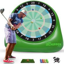 Load image into Gallery viewer, SWOOC Games – Bull Chipper™ | Giant Golf Darts (Over 6ft Tall) w/ 10+ Golf Games | Backyard Golf Game with Air Pump | Yard Games for Adults | Giant Outdoor Games for Adults and Family | Outside Games