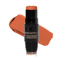 Load image into Gallery viewer, Nudestix Nudies Matte Lux Cream Blush 3-in-1 All Over Face Colour For Cheeks Eyes and Lips w/Blending Blush (Dolce Darlin')