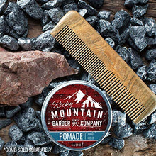 Load image into Gallery viewer, Rocky Mountain Barber Company Pomade for Men - 5 oz Tub Classic Styling Product with Strong Firm Hold for Side Part, Pompadour & Slick Back Looks – High Shine & Easy to Wash Out – Water Based