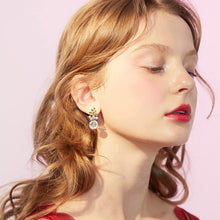 Load image into Gallery viewer, Pearl Earrings with 18k Gold Life Tree, 925 Sterling Needle & Baroque Pearl Drop Earrings for Women