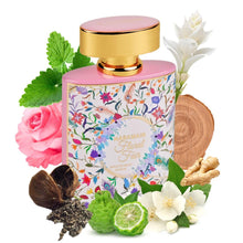 Load image into Gallery viewer, Al Haramain Floral Fair - Arabian Perfume for Women - Arabic Long Lasting Fragrance with Notes of Rose, Bergamot, Jasmine, Musk, and Patchouli - Extrait De Parfum Spray - 3.4 oz EDP Spray