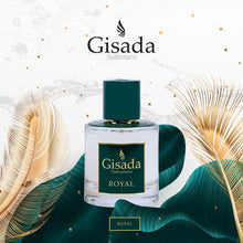 Load image into Gallery viewer, Gisada Switzerland Luxury Eau De Parfum Fragrance, Unisex Perfume + Cologne for Women & Men (Fresh + Woody), Royal, 100mL/3.3oz