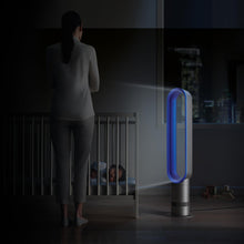 Load image into Gallery viewer, Dyson Cool AM07 Air Multiplier Bladeless Tower Fan, 70° oscillation, 10 levels (Iron/Blue)