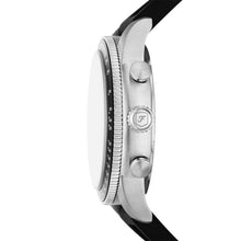 Load image into Gallery viewer, Fossil Men's Sport Tourer Quartz Stainless Steel Big Face Chronograph Watch, Black Silicone Strap, Sport Tourer Watches line (Model: FS6044)