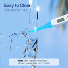 Load image into Gallery viewer, Boncare 10 Seconds Oral Thermometer for Adults and Kids - Accurate & Safe Rectal Thermometer for Baby with Fever Alarm, Digital Thermometer (Light Blue)