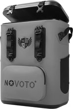 Load image into Gallery viewer, Novoto Magnetic Backpack Cooler 30 Can, Zipperless Soft Sided Cooler Bag for Men & Women, Insulated Portable Ice Chest Box for Tailgating, Beach, Lunch, Picnic, Kayak (Gray)