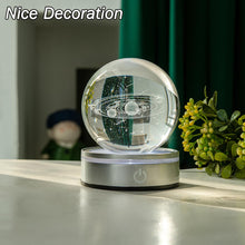 Load image into Gallery viewer, IFOLAINA 3D Solar System Crystal Ball Model Gift Space Astronomy Gift Planets Multicolor Universe Globe Ball Science Astrophysics Gift Night Light Kids Bedroom Adults Gift