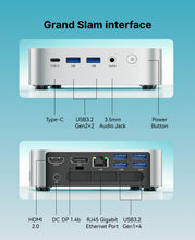 Load image into Gallery viewer, ACEMAGIC Mini PC Windows 11 Pro, AMD Ryzen 4300U(Beat 3500U/N150/N95, up to 3.7GHz), 16GB DDR4 RAM 512 SSD Mini Computers, 28W MAX Desktop 4K Triple Display/HDMI/WiFi/BT/LAN for Home Office Business
