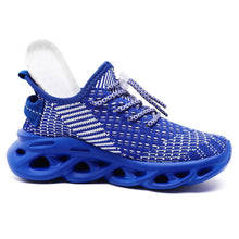 Load image into Gallery viewer, GLYGML Kids Running Shoes for Boys Girls Slip On Walking Tennis Sneakers Sports Athletic Non Slip Breathable Lightweight Fashion Royal Blue Size 3