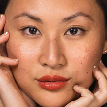 Load image into Gallery viewer, Ogee Full Bloom Sculpted Lipstick (Santana - Cherry Red) - Long Lasting Organic Lipstick with Jojoba Oil & Micro Hyaluronic Acid - 70% Organic Ingredients & Made in USA