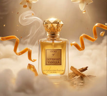 Load image into Gallery viewer, Prince Parfums Dubai – Story of Gourmand Vanilla – Women’s Extrait de Parfum 3.4 Ounces – Luxury Perfume with Coconut, Peach, Tiare Flower & Vanilla – Romantic, Sweet & Long Lasting Fragrance