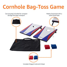 Load image into Gallery viewer, Amazon Basics Cornhole Set, Blue/Red