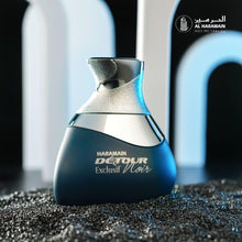 Load image into Gallery viewer, Al Haramain Detour Noir Exclusif for Unisex - Arabian Perfume for Women and Men - Long Lasting Amber Floral Fragrance - Arabic Cologne - Eau de Parfum - 3.33 oz EDP Spray
