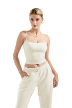 Load image into Gallery viewer, SUUKSESS Women Summer Y2K Going Out Crop Tops Sexy Square Neck Tank Top Casual Sleeveless Basic Camisole Shirts (White, S)