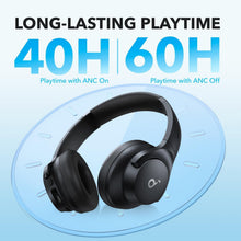 Load image into Gallery viewer, Soundcore by Anker Q20i Hybrid Active Noise Cancelling Headphones, Wireless Over-Ear Bluetooth, 40H Long ANC Playtime, Hi-Res Audio, Big Bass, Customize via an App, Transparency Mode (Black)