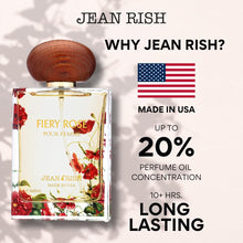 Load image into Gallery viewer, Jean Rish Fiery Rose Eau De Parfum - Perfume for Women (3.4 Fl Oz / 100ml) with Iris, Apricot & Vanilla Notes - Long Lasting and Luxury Fragrance