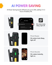 Load image into Gallery viewer, Hollyland Lark A2 Mini Duo(2TX + 1RX) Wireless Microphone, Noise Canceling