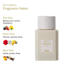 Load image into Gallery viewer, Ajmal Oud Marquis Rêve Mimosa Eau de Parfum for Women – 3.4 fl oz / 100 ml | Luxury Premium Floral Musk Perfume | Long Lasting French Fragrance | Made in France & Crafted in Dubai | Exclusive for USA