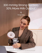 Load image into Gallery viewer, eufy Security Heated Wearable Breast Pump S1 Pro, Slim Hands-Free with Industry-Leading HeatFlow Tech, Wireless Charging Case, App-Controlled OptiRhythm, 300 mmHg Strong Suction, in-Bra Use