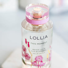 Load image into Gallery viewer, LOLLIA This Moment Eau de Parfum, 3.4 fl. oz. - Water Lily & Sun Blossoms – Beautifully Captivating Perfume, Women’s Perfume, Eau de Parfum Spray for Women, Women’s Fragrance