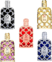 Load image into Gallery viewer, Orientica Luxury Collection Miniature Discovery Set (Without Box) Eau De Parfum - Amber Rouge, Royal Amber, Oud Saffron, Velvet Gold & Royal Bleu - Arabic Perfume for Men & Women - 5 x 7.5ml