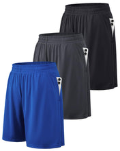 Load image into Gallery viewer, BALENNZ Athletic Shorts for Men with Pockets and Elastic Waistband Quick Dry Activewear