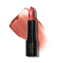 Load image into Gallery viewer, LAURA GELLER NEW YORK Italian Marble Sheer Lipstick - Peach Bellini - Hydrating & Lightweight - Vitamin E & Caster Seed Oil - Cream Finish