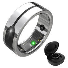 Load image into Gallery viewer, PAETAE Smart Ring, Fitness Ring Tracker, Health Monitoring of Heart Rate, Blood Oxygen, Temp, Activity & Sleep Tracking with Smart Touch, LED Reminder, Smart Rings for Men Women with Battery Case
