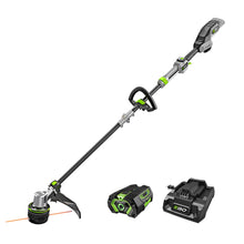 Load image into Gallery viewer, EGO POWER+ String Trimmer, Battery Powered, 16" Trimmer for Weeds and Grass with POWERLOAD, LINE IQ, Telescopic Carbon Fiber Shaft, Includes 56V 4.0Ah Battery and Charger - ST1623T