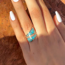 Load image into Gallery viewer, Turquoise Ring Sterling Silver (PICK COLOR) (Turquoise, 7)