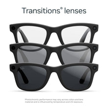 Load image into Gallery viewer, Ray-Ban Meta (Gen 2), Wayfarer, Matte Black | Smart AI Glasses for Men, Women — 2x Battery Life — 3K Ultra HD Resolution — 12 MP Ultra-Wide Camera, Audio, Video — Transitions® Grey Lenses