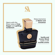 Load image into Gallery viewer, Swiss Arabian Primal Code - Luxury Products From Dubai - Long Lasting, Addictive Personal EDP Spray Fragrance - Seductive Signature Aroma - 3.4 Oz