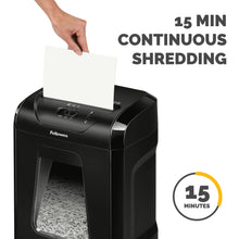 Load image into Gallery viewer, Fellowes Powershred 12 Sheet Cross-Cut Paper Home Office Paper Shredder, 19.50" H x 9.69" W x 13.44" D