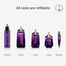 Load image into Gallery viewer, Mugler - Alien Eau de Parfum - Womens Fragrance Travel Bundle - Floral & Woody - With Jasmine, Wood, and Amber - 1.0 Fl Oz Full Size Perfume & 0.3 Fl Oz Travel Size - Perfume Set