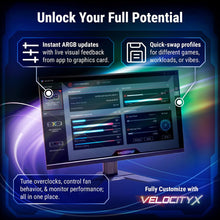 Load image into Gallery viewer, PNY NVIDIA GeForce RTX™ 5070 Epic-X™ ARGB OC Triple Fan, Graphics Card (12GB GDDR7, 192-bit, Boost Speed: 2685 MHz, SFF-Ready, PCIe® 5.0, HDMI®/DP 2.1, 2.4-Slot, Blackwell Architecture, DLSS 4)