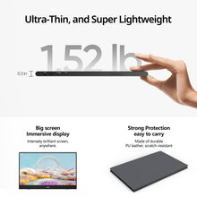 Load image into Gallery viewer, MNN Portable Monitor 15.6inch FHD 1080P USB C HDMI Gaming Ultra-Slim IPS Display w/Smart Cover & Speakers,HDR Plug&Play, External Monitor for Laptop PC Phone Mac (15.6'' 1080P)