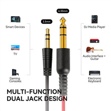 Load image into Gallery viewer, OneOdio Wired Over Ear Headphones Hi-Res Studio Monitor & Mixing DJ Stereo Headsets with 50mm Drivers and 1/4 to 3.5mm Jack for AMP Computer Recording Podcast Keyboard Guitar Laptop - Black