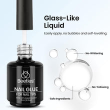 Load image into Gallery viewer, beetles Gel Polish 9 In 1 Gel Nail Glue for Clear Acrylic Nail Tips 2 Pcs 15ml Long Lasting Nail Gel Kit for False Nails Tips, Base Blooming Nail Gel, U V Light Required, Gift for Women