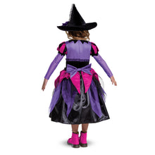 Load image into Gallery viewer, Disguise Girl's Pink & Purple Witch Child Costume, Sorceress Dress Tutu & Top Hat for Halloween Dress Up & Spooky Cosplay M