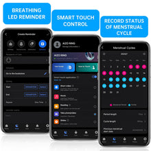 Load image into Gallery viewer, PAETAE Smart Ring, Fitness Ring Tracker, Health Monitoring of Heart Rate, Blood Oxygen, Temp, Activity & Sleep Tracking with Smart Touch, LED Reminder, Smart Rings for Men Women with Battery Case