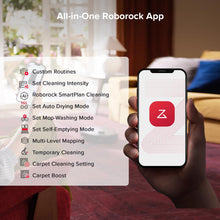 Load image into Gallery viewer, roborock Qrevo S5V Robot Vacuum and Mop, FlexiArm Edge Mopping, 12,000Pa Suction, Dual Zero-Tangle System, Smart Obstacle Avoidance, 10mm Mop Lifting, Auto Mop Washing&Drying, Self-Emptying&Refilling