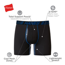 Load image into Gallery viewer, Hanes Mens 's Boxer Briefs, Regular Leg - Black, XX-Large US