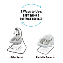 Load image into Gallery viewer, Graco DuetConnect LX Portable Baby Swing and Bouncer, Multi-Direction Baby Bouncer Seat, Multiple Swing Speeds, Great Gift for New Parents, Redmond
