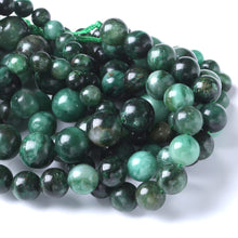 Load image into Gallery viewer, 8mm 45pcs Natural Green Emerald Stone Beads Round Loose Beads AAA Energy Healing Power Stone Beads for Jewelry Making DIY Bracelet Necklace 15" (Green Emerald Stone, 8mm)