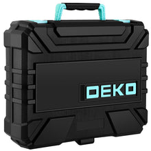 Load image into Gallery viewer, DEKOPRO Drill Set: Tool Set with 8V Cordless Drill, Home Tool Kit with Drill, Hand Tool Kits for Women 126 Piece, Turquoise