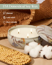 Load image into Gallery viewer, M&SENSE 3 Wick Soy Candles for Home Scented, Citrus & Sage Scented Aromatherapy Candle for Stress Relief, 12oz 40 Hour Burn Time, Highly Scented Candle Gift