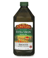 Load image into Gallery viewer, Pompeian Smooth Extra Virgin Olive Oil, First Cold Pressed, Mild and Delicate Flavor, Perfect for Sauteing & Stir-Frying, Naturally Gluten Free, Non-Allergenic, Non-GMO, 68 Fl Oz, Single Bottle