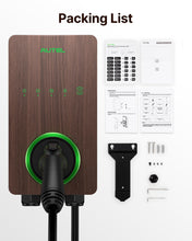 Load image into Gallery viewer, Autel Home Smart Electric Vehicle (EV) Charger up to 50Amp, 240V, Indoor/Outdoor Car Charging Station with Level 2, Wi-Fi and Bluetooth Enabled EVSE, 25-Foot Cable,Wood Grain