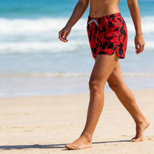 Load image into Gallery viewer, Womens Board Shorts Beach Quick Dry Fabric Swim Slim Trunks Ocean Travel Sports,Red,XL
